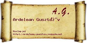 Ardelean Gusztáv névjegykártya